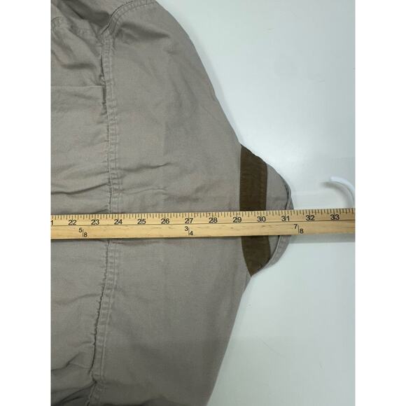 North River Outfitters Mens Buton Down Shirt Size Medium Tan Long Sleeve Vintage - Picture 10 of 11